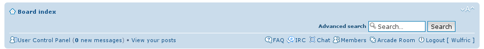 Forums Menu Bar