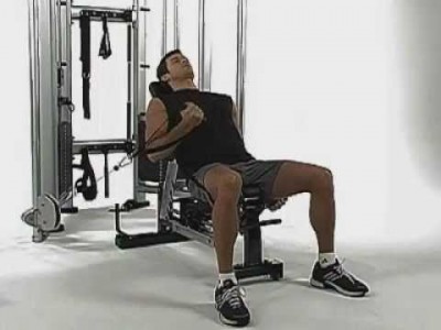 Cable Incline Biceps Curl